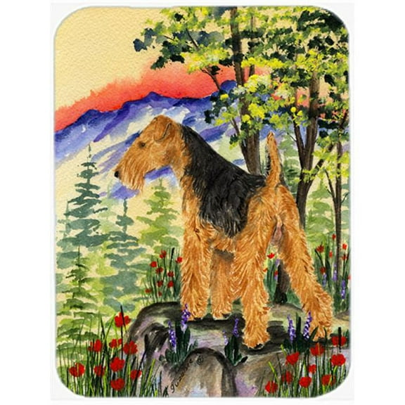 Caroline's Treasures Lakeland Terrier Glass Cutting Board Large