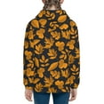 thumbnail image 4 of JUNZAN fall leaf Print Kids Zip Up Hoodies Long Sleeve for Boys or Girls Casual Oversized Jackets with Pocket Loose Tops- Medium, 4 of 6