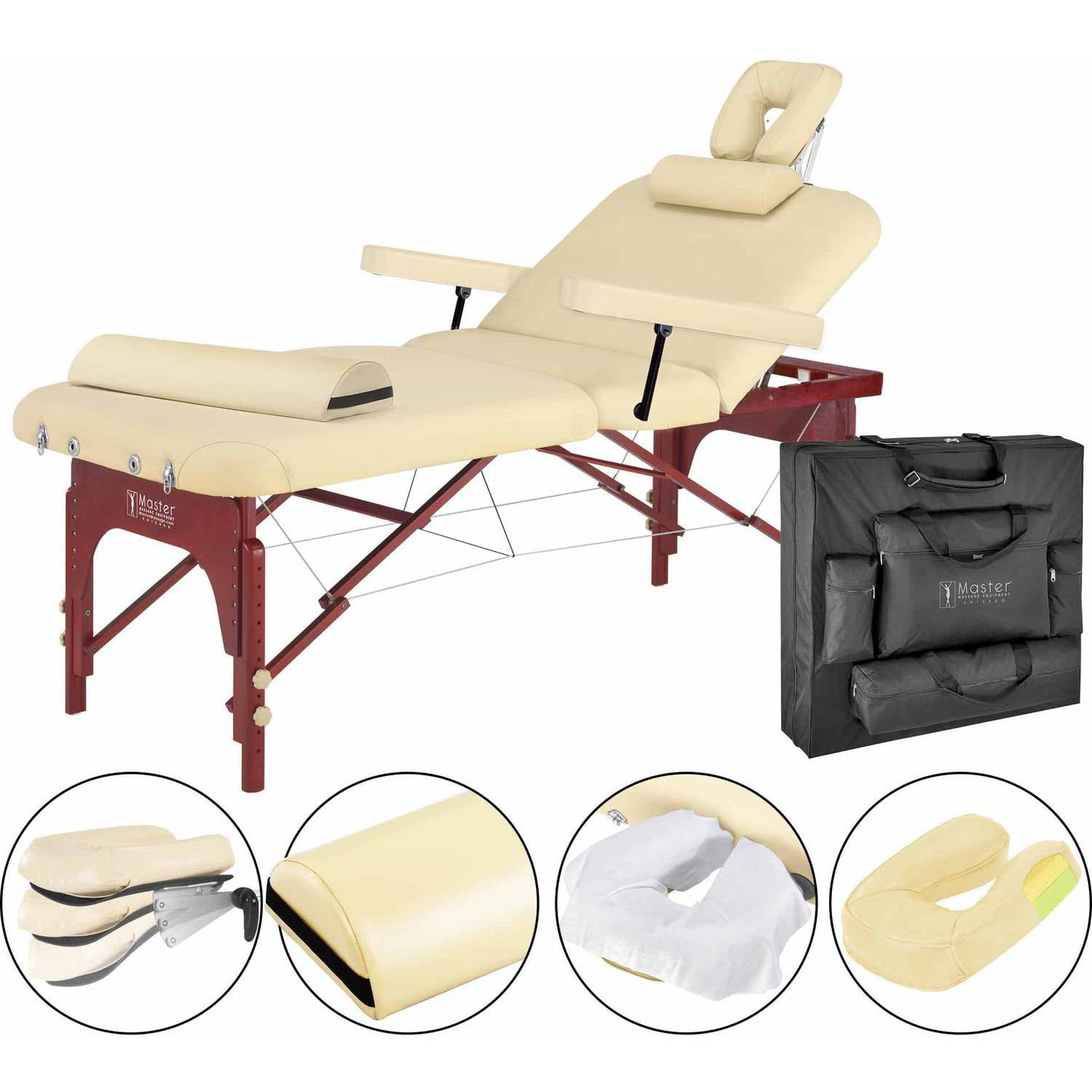 Master Massage 31" SpaMaster Portable LX Massage Table Package
