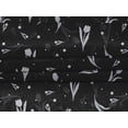 thumbnail image 5 of oneOone Velvet Black Fabric Florals Sewing Material Print Fabric By The Yard 58 Inch Wide, 5 of 7