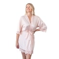 thumbnail image 2 of Satin Floral Lace Robe, 2 of 2