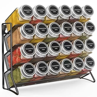 Zevro Zero Gravity Silver Magnetic Wall-Mounted Spice Rack - 12