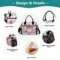thumbnail image 3 of YAZAOO Lunch Bag Creative Perfume Flowers Sheet Music Cooler bag with Shoulder Strap, 3 of 6
