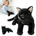 thumbnail image 2 of LYINGF 12 Inch Black Cat Stuffed Animal Plush, Realistic Cute Black Cat Toy Soft Plush Pillow, Cute Plush Toy Gifts for Kids, Birthday Christmas Decoration Supplies, 2 of 9