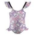thumbnail image 5 of Kuromi And My Melody Girls One Piece Swimsuits Hawaiian Summer Swimwear Beach Bathing Suit Outfits, 5 of 7
