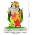thumbnail image 3 of IBA Indianbeautifulart Kamdhenu Lord Radha Krishna Statue Figurine Auspicious Hindu Deity&nbsp;Resin For Worship Idol For Car Dashboard-1S, 3 of 7