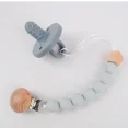 thumbnail image 4 of Clip para chupete de bebé, cuentas de silicona, mordedor infantil, cadena anticaída, juguete de dentición seguro para recién nacido, soporte para pezones, 4 of 6