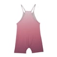 thumbnail image 5 of AJTQTH Girls Summer Sleeveless Casual Solid Color One Piece Romper Loose Fit Summer Spaghetti Strap Overalls Shorts Jumpsuit with Pockets Z01-Pink 7-8 Years, 5 of 7