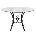 thumbnail image 4 of Flash Furniture Carlisle 48'' Round Glass Dining Table with Black Metal Frame, 4 of 4