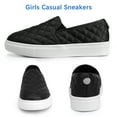 thumbnail image 5 of FUPPIA Girls Sneakers Low Top Slip on Walking Shoes Kids Casual Shoes Black Big Kid 1, 5 of 6