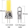 thumbnail image 4 of GRV G4 COB 2508 AC12V/DC12-24V 3Watts Cabinet LED Silicone Light Crystal 30W Halogen Track Bulb Replacement Cool White Pack of 10, 4 of 5
