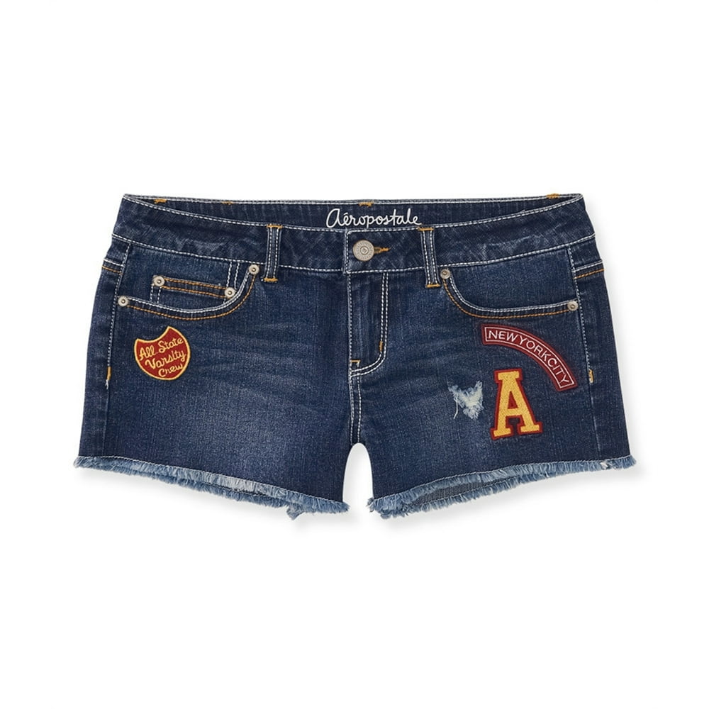 Aeropostale - Aeropostale Womens Embroidered Shorty Casual Denim Shorts - Walmart.com - Walmart.com