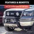 thumbnail image 4 of ARIES 35-2002 3-Inch Polished Stainless Steel Bull Bar, No-Drill, Select Toyota Tacoma, 4 of 6