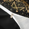 thumbnail image 4 of Homewish Glitter Stars Moon Duvet Cover Queen, Leaves Print Queen Bedding, Gold Black, Black Reversible 3pcs, 1 Duvet Cover and 2 Pillowcases, 4 of 6