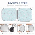 thumbnail image 6 of Xecao Milk Tea for Foldable Car Sun Shades (2-Pack) offer sun protection with an easy-fold design for convenient windshield shading., 6 of 7