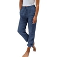 thumbnail image 2 of Womens High Waisted Work Pants with Pockets, Comfortable Stretchy Office Trousers for Business Casual Travel and Everyday Wear, 2 of 6