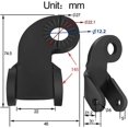 thumbnail image 2 of Acoplamiento para remolque de bicicleta, 2 unidades, enganche de remolque con pasador de seguridad para Qeridoo, modelo de carretilla l, remolque para perros, carros para mascotas, carros de, 2 of 5