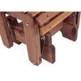 thumbnail image 6 of Cedar Gliding Ottoman - Handcrafted Amish Wood Outdoor Footrest 19x19x15.5", 6 of 7