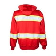 thumbnail image 2 of Kishigo EV Series Enhanced Visibility Full-Zip Hooded Sweatshirt | B310-313, 2 of 2