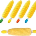 thumbnail image 4 of JIAYUEZHAO 8-Pack Silicone Handle Screw-in Corn Holders, 4 of 8