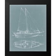 thumbnail image 2 of Harper, Ethan 15x18 Black Modern Framed Museum Art Print Titled - Yacht Sketches III, 2 of 5