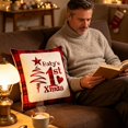 thumbnail image 4 of PiGOGI Christmas theme Pillow Covers Festive Throw Pillow Cases Xmas Decorative Cushion Covers Soft Washable for Sofa Bedroom Polyester, 4 of 7