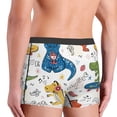 thumbnail image 4 of Kdxio Men's Boxer Briefs with Dinosaur Listening to Music Print - Comfortable and Breathable Underwear for Everyday Wear, 4 of 7