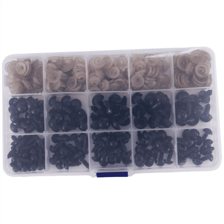 Safety Eyes With Washers, 150pcs Small Doll Eyes Craft Toy Eyes Teddy Bear  Eyes 6mm/8mm/9mm/10mm/12mm, Black Plastic Eye - Buttons - AliExpress