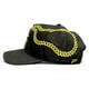 thumbnail image 3 of VAGO STYLE Gorra San Judas Diamond Negra Gamuza Cristales Piel Snapback Lujo, 3 of 5