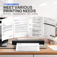 thumbnail image 3 of Thermal Printer Paper 8.5 X 11 Inch, Advanced Thermal Printing, Thermal Paper Compatible with D810 4 Pack, 3 of 8