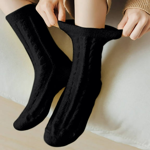 HUPOM 1 Pair Socks for Women Summer Clearance Fashion Low-Cut Breathable Casual Socks Black