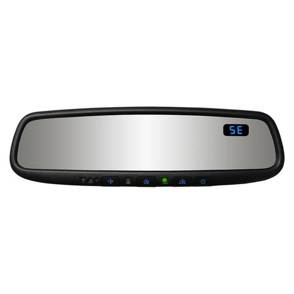Auto Dimming Rearview Mirror with Compass, Blue Backlit Buttons & HomeLink Version 5
