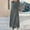 Grey, variant on Gold Velvet Round Neck Long Dress For Slim And Elegant Women
