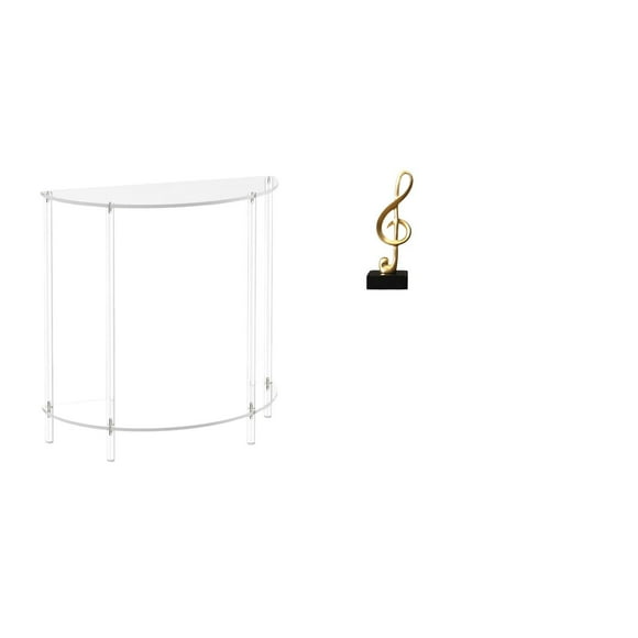 Mesita de noche de acrílico,Mesa auxiliar de acrílico transparente Mesa auxiliar transparente en capas,Mesa pequeña de acrílico,mesita de noche pequeña,compacta,Figura de