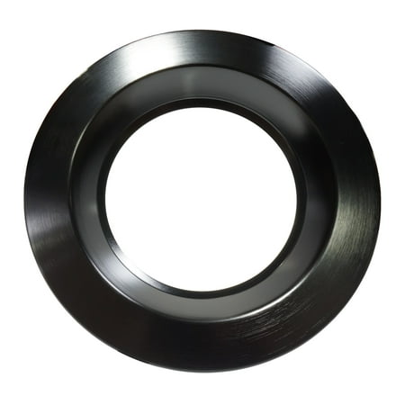 - NICOR Lighting Trim Ring for NICOR CLR8 LED Downlight, Black (CLR8-TR-BK)