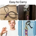 thumbnail image 5 of Lanyard Keychain, Lanyard for keys and ID Badges - Genuine Leather, Elegant Design, Sturdy Clasp - Long Keychain for Car, 5 of 8