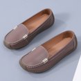 thumbnail image 4 of Penny Loafers for Women Thick Soft Sole Nonslip Driving Shoes Comfortable Casual Slip on Walking Shoes Moccasins Purple Size 8, 4 of 7
