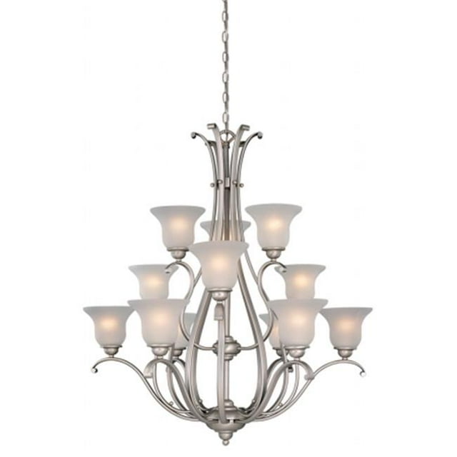 Vaxcel International CH35412BN Monrovia Lustre 12L - Nickel Brossé