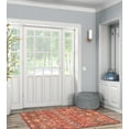 thumbnail image 3 of Linon Home Décor Washable Devlin Area Rug or Runner Collection, Red and Ivory, 3' x 5', 3 of 19