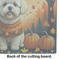 thumbnail image 5 of Carolines Treasures DAC1020LCB 15 x 12 in. Unisex Bichon Frise Fall Glass Cutting Board - Large, 5 of 5