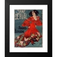 thumbnail image 2 of Georges de Feure 11x14 Black Modern Framed Museum Art Print Titled - Jane Derval (1900), 2 of 5