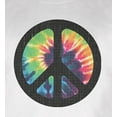 thumbnail image 4 of Old Glory Mens Tie Dye Peace Sign Distressed Halftone Long Sleeve Graphic Sweatshirt, 4 of 6