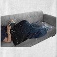 thumbnail image 6 of Boston Soft Flannel Fleece Throw Blanket, Nocturnal Concept City Landmarks Under the Stars, Cozy Plush for Indoor and Outdoor Use, 50" x 60", Night Blue Blue Grey, by Ambesonne, 6 of 6