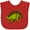 Red, variant on Inktastic Smiling Stegosaurus Boys or Girls Baby Bib