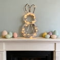 thumbnail image 1 of Easter Bunny Wreath with Lights for Front Door Spring Home Decor Indoor Outdoor, 1 of 6