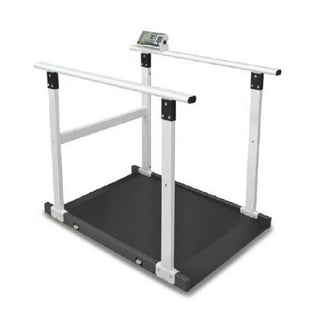 Cardinal Scale-Detecto 6855 Platform 18 in. x 14 in. x 1.75 in. Portable  High Capacity Digital Scale 600 Lb X .2 Lb- 270 Kg X.1 Kg Wrap Around  Tubular Handrails 