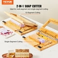 thumbnail image 2 of VEVOR Soap Cutter, Cut 1-12 Bars, Precisely and Accurately Cut 1 Inch Bars, Multi Handmade Soap Wire Cutter, Bamboo Soap Slicer With Steel Wire, for Loaf Candles Cheese Butter DIY Making Tool, 2 of 9