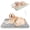Gray, variant on Pawtasy Dog Crate Mats, Washable Fleece Crate Pad with Cute Stars, Reversible Dog Beds, Cozy Cat Beds, Blue, 17.5*14