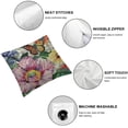 thumbnail image 4 of Awypu Set of 2 Butterfly Series Throw Pillow Cases Colorful Blossoming Flowers Decorative Cushion Cover for Home Sofa Garden Outdoor Decor Pillowcase (Colorful Butterfly), 4 of 6