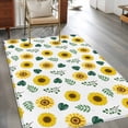 thumbnail image 3 of Spring Sunflowers Area Rugs Collection 3'x5', Green Leaves Yellow Floral Rustic Botanical Non Slip Indoor Rectangle Throw Runner Rug Floor Mat Carpet for Living Room Dining Table Bedroom Nursery, 3 of 9